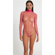 LOVE IN LEATHER RHINESTONE BODYSUIT LIN014 PINK LOVE IN LEATHER RHINESTONE BODYSUIT LIN014 PINK